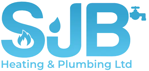 SJB Heating & Plumbing logo in a gradient blue